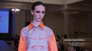 109646 Fashion Week From the Runway OKSANA KARAVANSKA Odessa Fashion Week FallWinter 2016 17