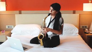 Jazz standard - Wade in the water for alto saxophone (with sheet music and baking track)