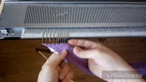 Бактус на однофонтурной вязальной машине с незакручивающейся планкой по периметру. Ч.1