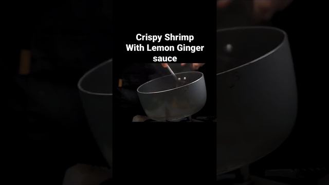 Crispy Shrimp Lemon ginger sauce #food