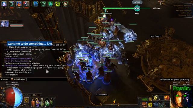 Path of Exile - Leveling up witch necromancer with zombie cyclone build... смотреть онлайн