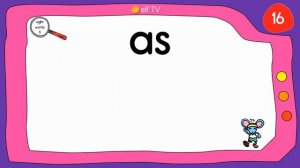 25 Sight Words for Kindergarten #1 - Vocabulary Words - ELF Learning