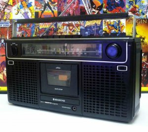 Vintage Sanyo M 9902F  Stereo Radio Cassette Recorder -70-Х ГОДОВ.