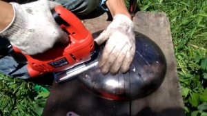 Как сделать двусторонний глюкофон из газового баллона