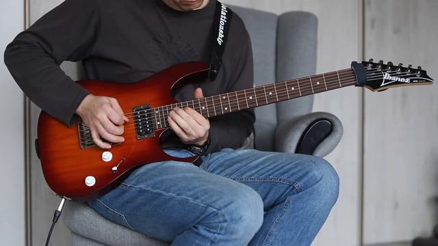 Shape of my heart improvisation / Ibanez RG 421 with DiMarzio Crunch Lab and Air Norton смотреть онлайн