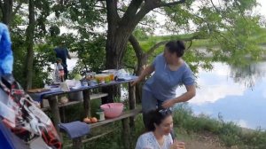 ОТЛИЧНЫЙ ОТДЫХ С ДРУЗЬЯМИ НА ПРИРОДЕ И РИБАЛКА ??2021. Жарим ШАШЛЫК ?? и КАРТОШКУ?. Blog ??