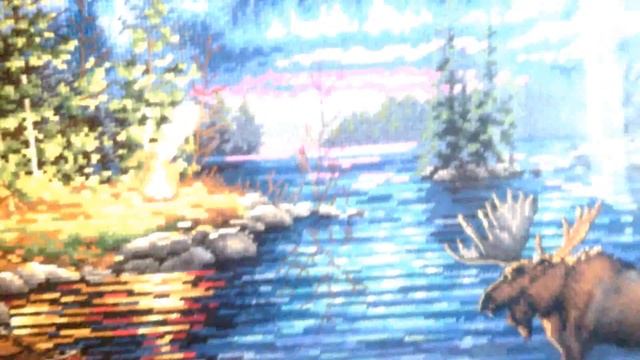 Вышивка. История одного Лося) Dimensions Northern Night смотреть онлайн