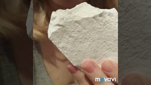 Большой кусок природного мела ??? ем мел. Eating chalk. Вкусный хруст.