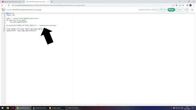Самый  быстрый и полный урок по деплою  сайта на django на хостинг pythonanywhere