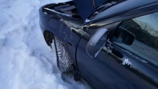 Заводим Nissan Primera P11-144 Sr20ve в мороз -30. смотреть онлайн