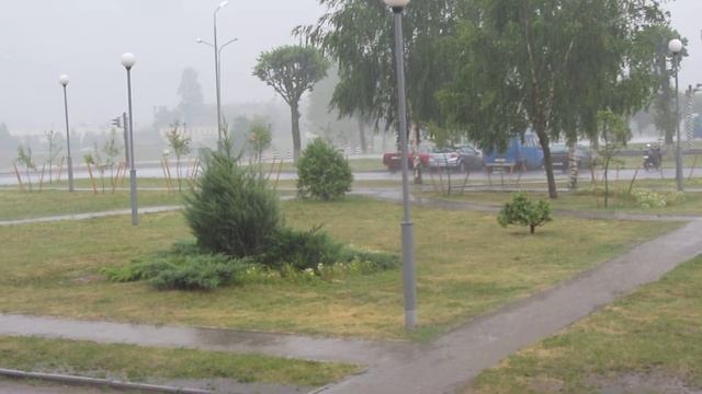 Ливень в Орше Витебская область Беларусь