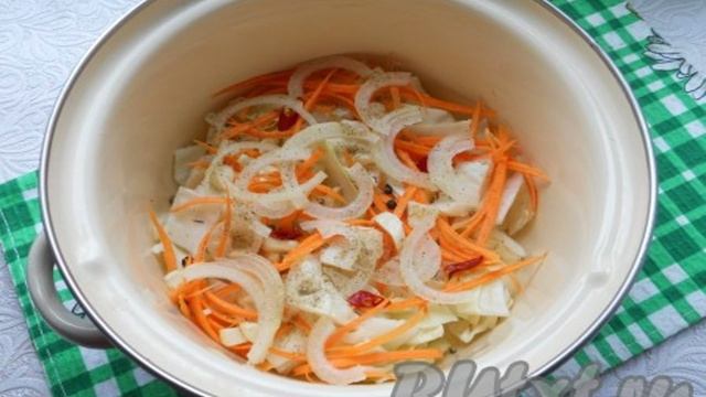 Маринованная капуста по-корейски быстрого приготовления