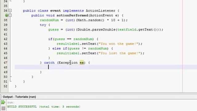Java GUI Tutorial 7 - Random number game (Part 2) смотреть онлайн
