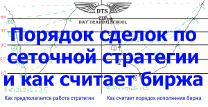 Порядок сделок по сеточной стратегии и как считает биржа