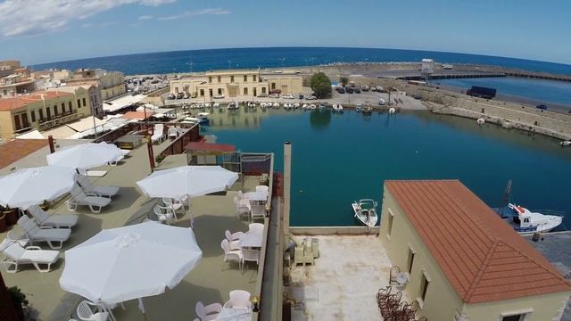Faros beach hotel Rethymno aerial view смотреть онлайн