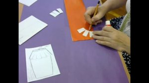 Юбка с баской в складку