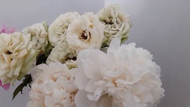 #садовыйэкспресс #цветы #пионы #розы / Садовый букет . Пионы и розы. Июнь 2021г. смотреть онлайн