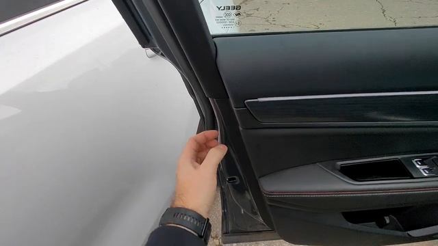 geely tugela снятие дверной карты