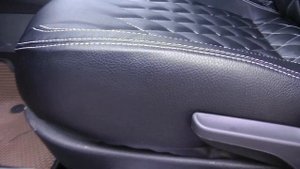 Авточехлы из экокожи для Шкода Рапид 2 поколение Ромб Установка