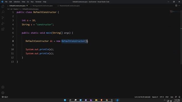 Default Constructor in Java | Java Tutorial For Beginners | What is Default Constructor | Methods
