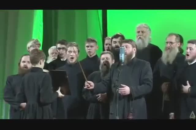 Хор сибирских старообрядцев в Барнауле на Рождественском концерте, 2015