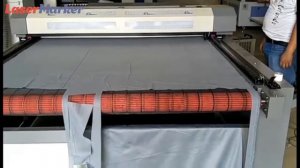 Резка ткани из рулона на лазерном станке  LIMARK 1830 (С АВТОМАТИЧЕСКОЙ ПОДАЧЕЙ ТКАНИ)