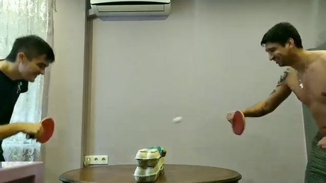 Настольный теннис в домашних условиях #ДомаЛучше