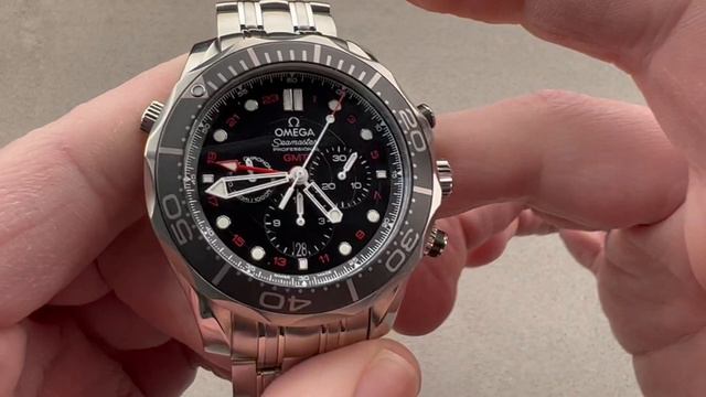 Omega Seamaster Diver 300M GMT Chronograph 212.30.44.52.01.001 Omega Watch Review смотреть онлайн