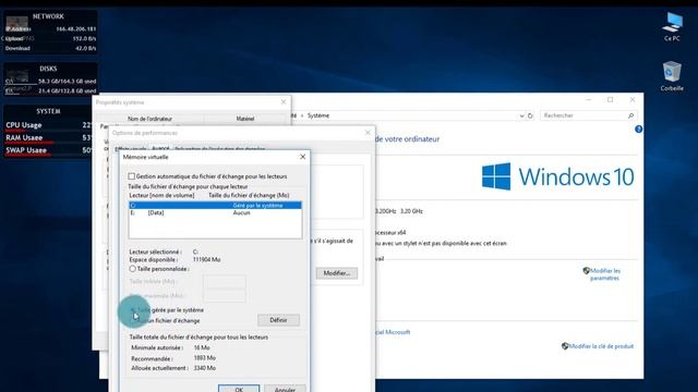 Modify Virtual Memory SWAP In Win10 смотреть онлайн
