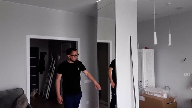 Монтаж зеркала на колонну смотреть онлайн