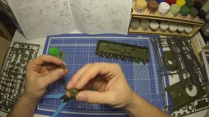 СБОРНЫЕ МОДЕЛИ: Советский тяжелый танк ИС-2.  Сборка танка (ч.1)