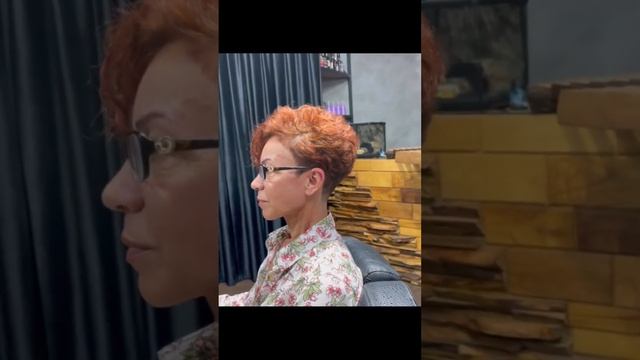 СТРИЖКА ПИКСИ НА КУДРЯВЫХ ВОЛОСАХ/PIXIE HAIRCUT ON CURLY HAIR.