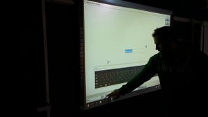 Hitachi Starboard smartboard and Hitachi ED-A100 projector