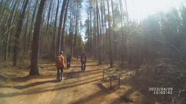 Поездка на моноколесе Kingsong s22 pro после доработки | 09.04.2023 смотреть онлайн