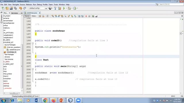 Java aptitude questions on final,main method| practical demonstration for your technical interviews