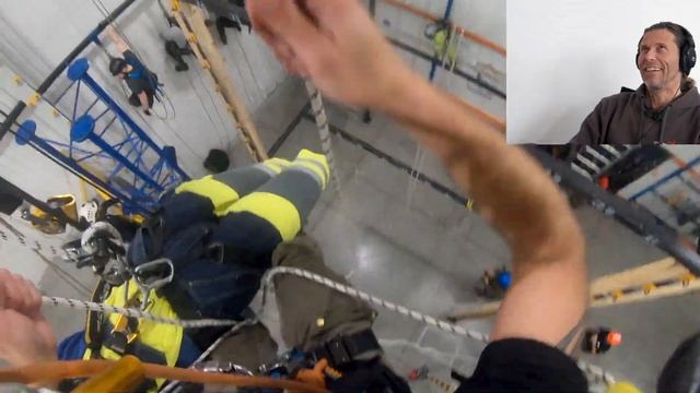 IRATA Level 3 Reassessment Training - Hanging Haul into Aid Climb Rescue смотреть онлайн