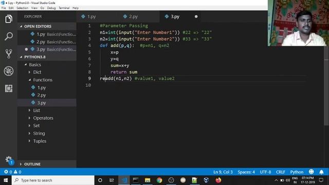 ? Python Function Return Value  | ?Python for beginners | ?Python complete course in Tamil