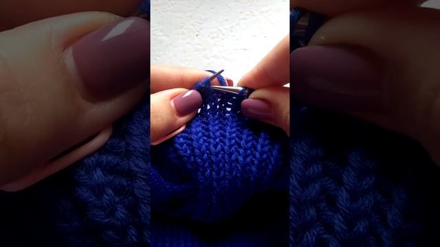 Резинка скрещенными петлями по кругу. Секрет ровного вязания