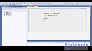How to use label button win form app C# Visual Studio