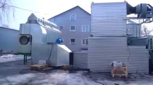 топочное устройство с теплообменником