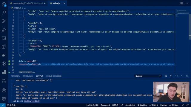 How to rapidly prototype Javascript in Visual Studio Code