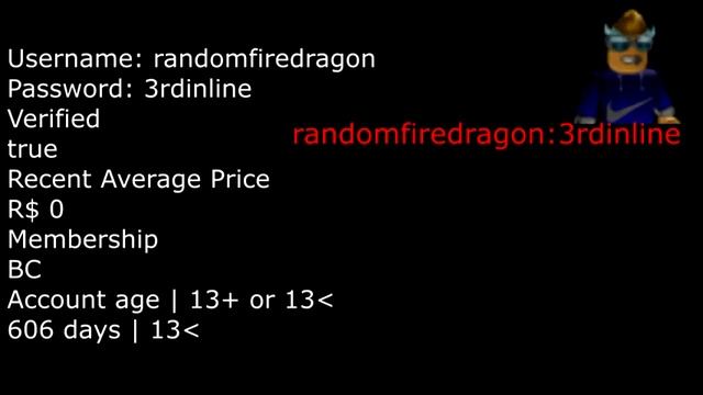 ROBLOX FREE BC ACCOUNT RARE смотреть онлайн