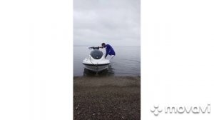 обкатка лодочного мотора на гидроцикле ПЛМ первый запуск на воде