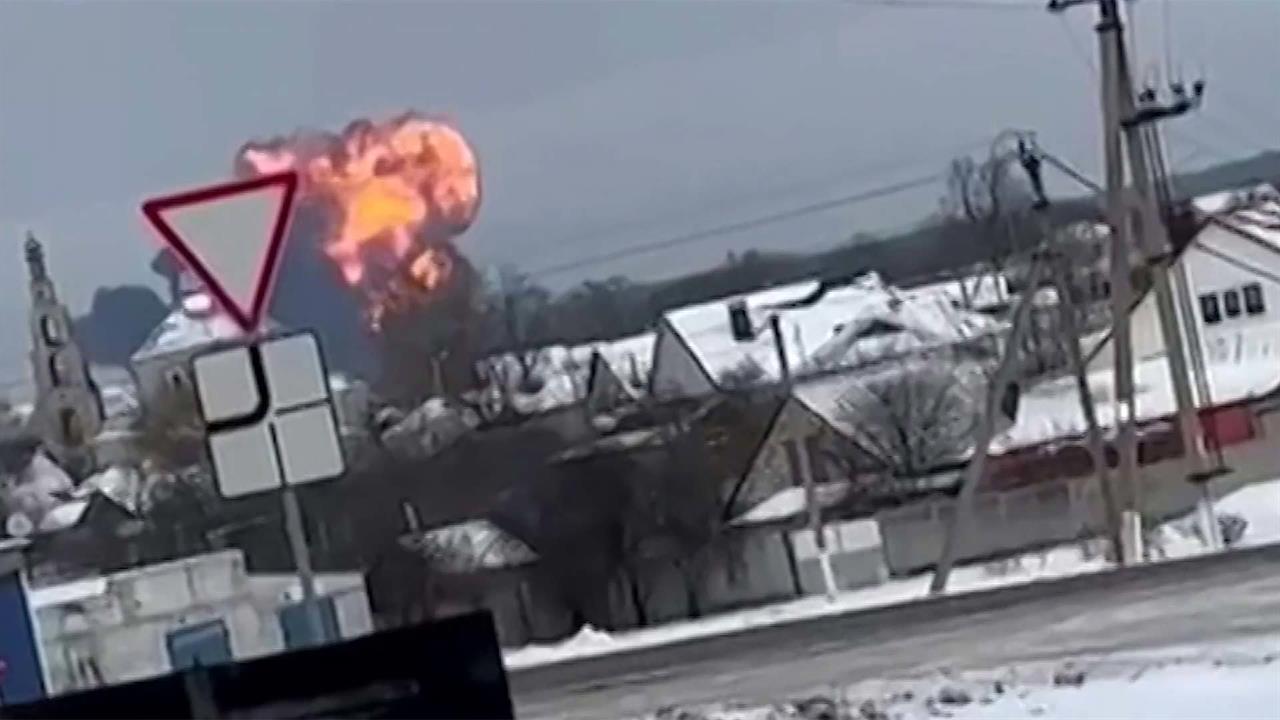 В Белгородской области потерпел крушение военно-транспортный самолет Ил-76
