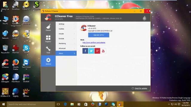 Windows 10 Home Insider Preview Single Language (Build 10565) in VMware Workstation Pro! смотреть онлайн