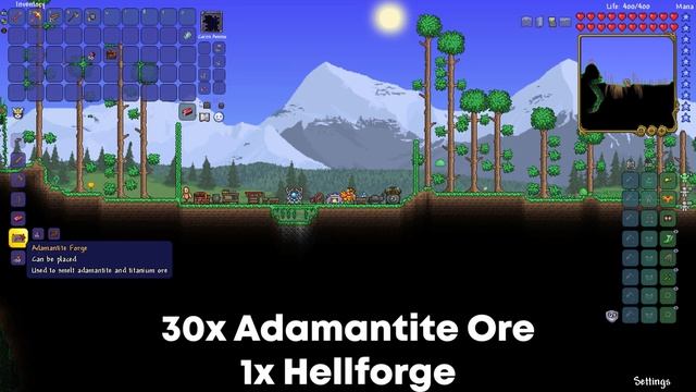 How to Make an Adamantite Forge in Terraria (Quick Tutorial) смотреть онлайн