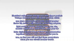 Case Compatible with Klein Tools ET310 AC Circuit Breaker Finder & 80041 Outlet Repair Tool Kit