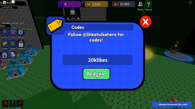Roblox Control Army New Codes May 2023 смотреть онлайн