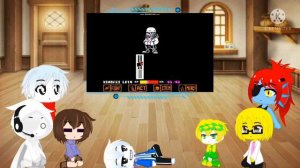Undertale react to Underchoice Sans Fight Phase1 (REQUEST)