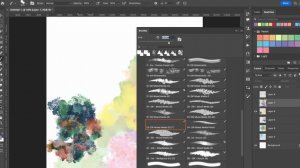 Mixed Media Brushes Photoshop Brush set Preview